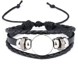 Rope armband för sublimering mode tomma armband smycken för termisk överföring utskrift stil smycken grossist 210812