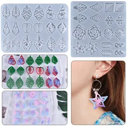 Decorative Objects & Figurines DIY Diamond Shaped Triangle Earrings Crystal Epoxy Resin Mold Pendant Jewelry Making Silicone