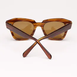 A112 Sunglass Mens Vintage Womens Men Sun Óculos Lentes de proteção UV com estojo de couro