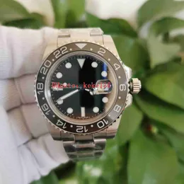 BP 공장 최고 품질 시계 남자 손목 시계 40mm GMT 116710 116710LN 세라믹 베젤 2813 무브먼트 기계식 자동 남자 시계