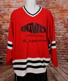 Anpassad CCM Gravity Skate Shop Hockey Sports Jersey #4 Red Stitch Lägg till valfritt nummer Namn Män hockeytröjor XS-5XL