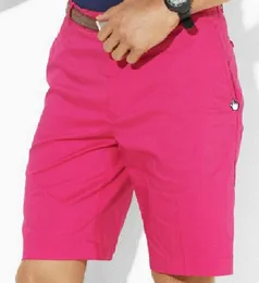 Wholesale мужские шорты летний мужской сплошной цвет пони вышивка хлопчатобумажный ватный костюм фитнес обычные спортивные брюки пляжные шорты размер S-XXL синий многоцветный