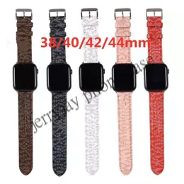 Top Fashion Designer Watch Straps for watches Series 1 2 3 4 5 6 High Quality Leather Smart Bands 42mm 38mm 40mm 44mm 45mm 49mm Deluxe Wristband Watchbands