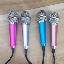 Mikrofoner Mini Jack 3,5mm Studio Lavalier Professionell Mikrofon Handhållen Mic för mobiltelefon Dator för iPhone Samsung Karaoke