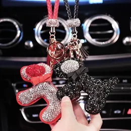 Interieur Decoraties 2021 Leuke Diamant Auto Sleutelhanger Sleutelhanger Charm Hanger Sleutels Houder Sleutelhanger Gift Styling Accessoires Voor Vrouw