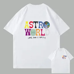 Erkek basketbol T gömlek Tasarımcı Erkekler Kadınlar Yaz Kısa Kollu T-Shirt Erkek Moda sevimli karikatür tişörtleri AstroWorld Tee Giyim Tops
