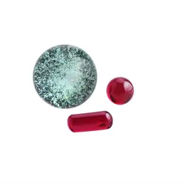 Per bordi smussati Terp Slurpers Set di accessori tra cui Ruby Pill Terp Pearls Biglie di vetro dicromatiche Terp Slurper Quartz Banger Nails