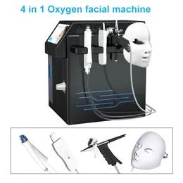 4 em 1 Microdermoabrasão Máquina de Jato de Oxigênio Hydra Dermaabrasão Rosto Deep Cleaner Skin Cuidados Facial Whitening Spa Equipamento