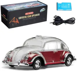 WS-1937BT Hi-Fi Wireless Bluetooth-Lautsprecher Super lautes tragbares Bus-Subwoofer LED-Leuchten BT/FM Taxi-Autoform Crystal Sportscar Lautsprecher