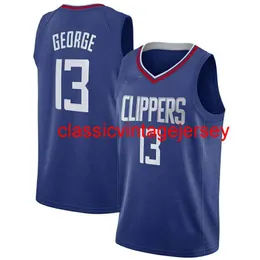 New 2021 Paul George Blue Swingman Jersey Stitched Uomo Donna Youth Maglie da Basket Taglia XS-6XL