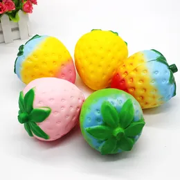 Squishy Strawberry Soft Exquisite Fun Toys Scented Squish fruit Charm Slow Rising Stress Reliever Squeeze Toy