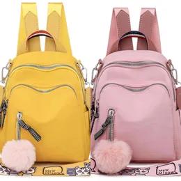 Rucksackstil Small Women Mini Korean Fashion Bags Bookbag Hochqualitäts Reiseback Oxford Back Pack für Teenager Mädchen Mochila Feminina 1119