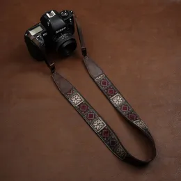 حزام كاميرا ميكرو SLR المطرزة لسوني لايكا نيكون كانون
