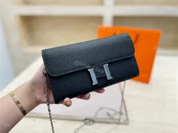 High quality Women's genuine leather Shoulder bags handbag purse letter solid buckle Sheepskin caviar pattern Totes Cross body wallet Hobo Evening Bag