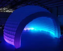 Tende da festa per tende igloo gonfiabili giganti di alta qualità per eventi, casa a cupola con sfera gonfiabile con luce a led