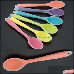 Other Kitchen Tools Kitchen, Dining & Bar Home Garden 1Pc Colorf Sile Spoon Heat Resistant Non-Stick Rice Spoons Kitchenware Tableware Learn