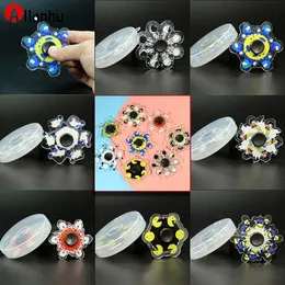 NEW! 3D Phantom Decompression Fidget Toys Fingertip Toy Stress Educational Spinning Kids Gift Sensor Fingers spinner with box package for Party Favor