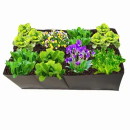 Planters & Pots Vegetable Planter Grow Bag Garden Bed Anti-Corrosion Outdoor Non-woven Fabric Seedling Gallon Tree Handle Square Strawberry