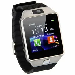 DZ09 Smart Klockor Armband Sim Intelligent Sport Watch för Android Mobiltelefoner Relógio Inteligente med högkvalitativa batterier