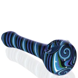 Senaste Färgglada Handgjorda Swirled Dekorationsrör Pyrex Tjock Glas Dry Herb Tobak Rökning Handpipe Oil Rigs Luxury Filter Intergalaktisk hållare Högkvalitativ DHL