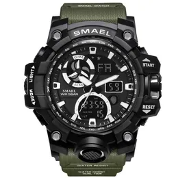 Top Brand Fashion Multifunction Digital Led Electronic Quartz Men Watch Round Dual Display Wristwatches Sports Relgio Masculino G1022