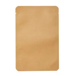 12 Size Kraft Paper Round Angle Open Top Aluminum Foil Heat Seal Package Bags Dried Fruit Nuts Retail Food Storage Bags LX4066