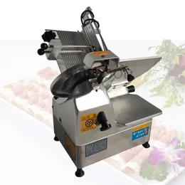 Electric Meat Slicer Mutton Roll Vegetable Cutting Machine Frozen Beef Cutter Lamb Stainless Steel Mincer 0-12mm 220V