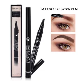 Handaiyan Eyebrow Tattoo Pen Waterproof Eyebrows Pencil Four-pronged 24 Hours Long-lasting Multi Function Makeup Brow Pencils