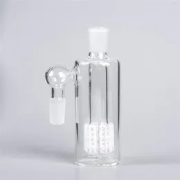 Tubo di vetro da 4,7 pollici 90 45 gradi 14mm 18mm matrix perc bubbler Bong Oil rig Ash catcher