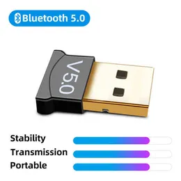 USB Bluetooth adaptadores BT 5.0 USB Adaptador de computador sem fio Adaptador Receptor de áudio Transmissor Dongles Portátil Fone de Ouvido BLE Mini Remender Car