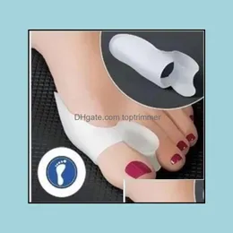 Foot Treatment Health Beauty2PCS/Lot Hallux Valgus Corrector Sile Gel Spreader Fötter Care Separator Bunion Guard Toe Står