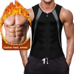 Bustiers & Corsets Male Vest Waist Trainer Corset Advanced Weightless Neoprene Body Shaper For Men Slimming Sauna Workout Tank Shirt Gym