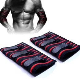 Adjustable Elbow Sleeve Brace Compression Support for Weightlifting Bodybuilding Bench Press Elbow Pad Protector (1 Pair ) Q0913