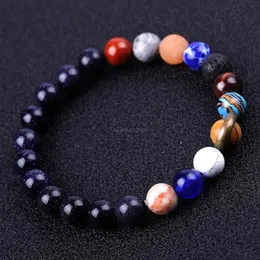 Beads Universe Solar Sun Armband Lava Rock Tiger Eye Turquoise Natural Stone Armband For Women Men Fashion Jewelry