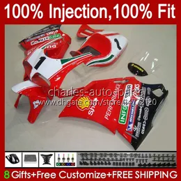 Injection Kit For DUCATI 748R 916R 996R 998R 42No.96 Red white 748 853 916 996 998 S R 1994 1995 1996 1997 1998 748S 853S 916S 996S 998S 1999 2000 2001 2002 OEM Fairing