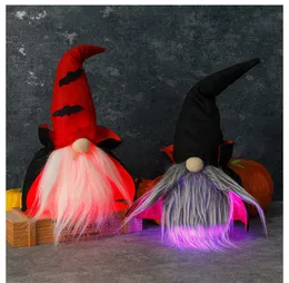 Happy Halloween Party Decor Theme Terror Vampire Faceless Doll LED Decorations For Home Event Dolls Pendant 0640