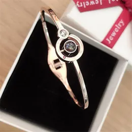 Braccialetti con ciondoli Donna 100 lingue Ti amo Braccialetto di memoria Acciaio Oro rosa Numeri romani Braccialetti di cristallo Braccialetti regalo