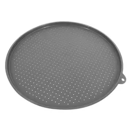 Pizza Pan With Holes Silicone Perforated NonStick Tray Tool Round Baking Perforated Cake