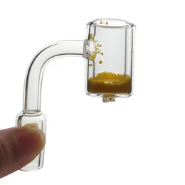 Termochromic Yeni Kuvars San Eklemek Çift Banger Sigara Aksesuarları 14mm 18mm Kadın Erkek Termal Domeless Nails 45 90 Bent Dab Oil Rig Bong