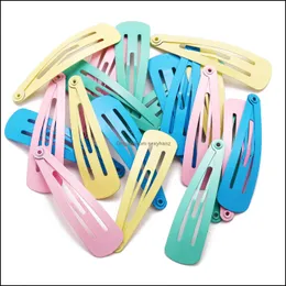 Clipes de cabelo Barrettes J￳ias S1267 Moda Random Color Barrette Clip BB feminino Girls Hairpin Drop Delivery 2021 0J2NP