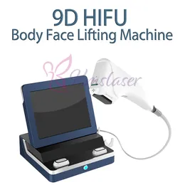 Portable 9D Hifu Slimming Machine With 8 Cartridges Body Face Lifting Wrinkle Removal Beauty Equipment