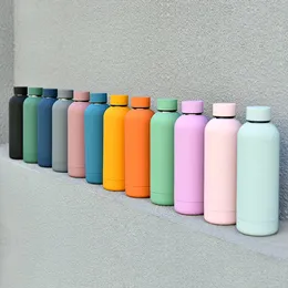 Nowy 17 POOZ 500ml Flask Sporty Butelka Wody Double Walkled Ze Stali Nierdzewnej Próżniowe Izolowane Kubki Travel Thermos T2I51695