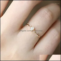 Cluster Jewelrycluster Rings Chic Dainty Cute Womens Fashion Slim Twigs Memorial Delicate Jewelry Gift Wedding Jewelry1 Drop Delivery 2021 Y