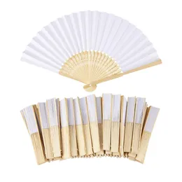 2021 16 Kolory Spersonalizowane fanów ślubnych Drukowanie tekstu na Silk Fold Fan Fans Wedding Favors and Prezenty