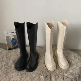 Botlar Kadınlar Kauçuk Seksi Uyluk Yüksek Topuklu Kadın Ayakkabı Kadın Kış Ayakkabı Tasarımcı Fermuar tıkanıkları Platf