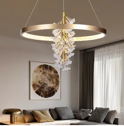 Modern Gold Led Pendant Lamps Art Decor Living Room Chandeliers Lighting Dining Bedroom Hanging Lamp Luminaire