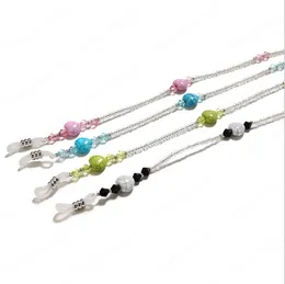 Bohemia 4Color bloqueio bloco cordilhas óculos cadeia moda mulheres óculos de sol acessórios lanyard hold tintas