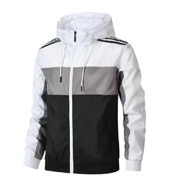 Mode Outwear Windbreaker Hoodie Mens Coat Loose Fashion Mens Bomber Jackor Hiphop Streetwear Windbreaker Man Baseball Jacka för män