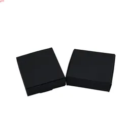 50Pcs/Lot 6.5*6*2cm Black Handmade Soap Storage Boxes Gift Box For Jewelry Pearl Candy Kraft Paper Bakery Cake Cookieshigh quatity