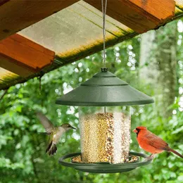 Ny utomhus Automatisk trädgård Hummingbird Suspended Feeder Pet Bird Feeding Supplies